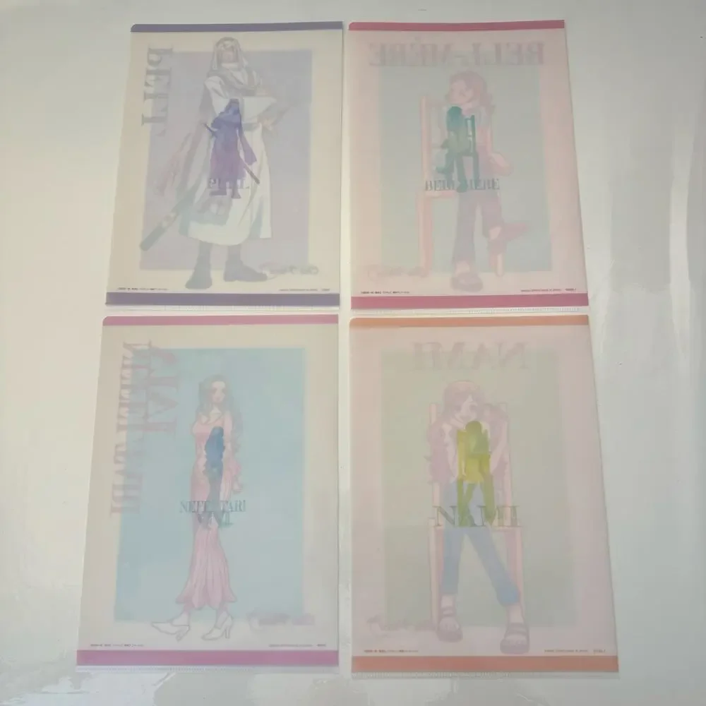4 One Piece Emotional Stories Ichiban Kuji Visual Art Sheet Clear File‎ Poster